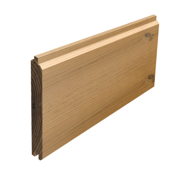 T&G thermowood cladding
