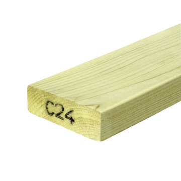 75mm C24 KD Carcassing Eased Four Corners Green Treated