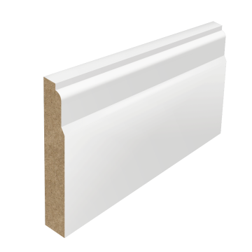 Lambs Tongue MDF Skirting Board (White Primed)