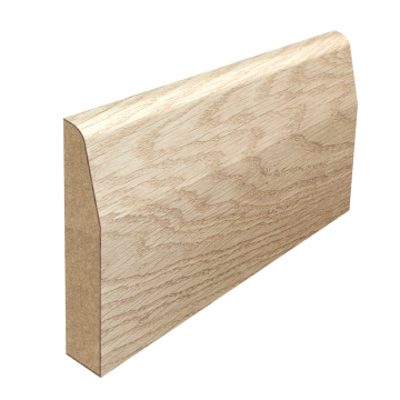 oak veneer skirting boards chamfered