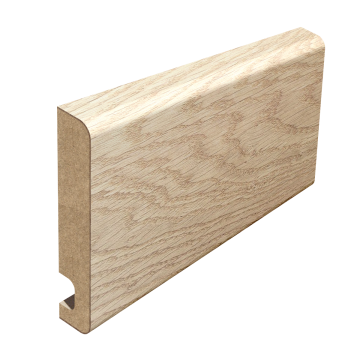 twice pencil round oak veneer skirting