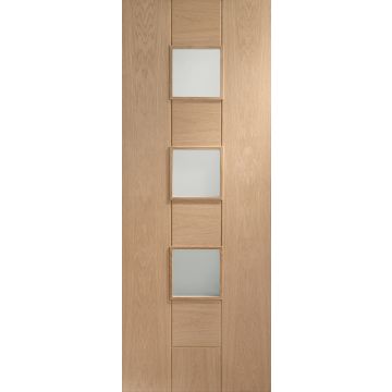 Oak Internal Door: Type Messina with Obscure Glass