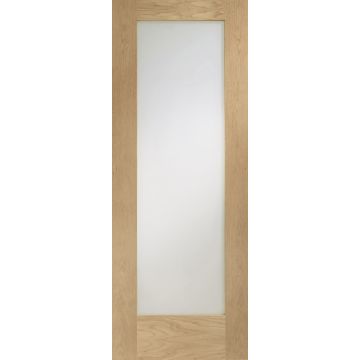 Oak Internal Door: Type Pattern 10 with Clear Glass