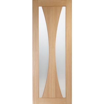 Oak Internal Door: Type Verona with Obscure Glass