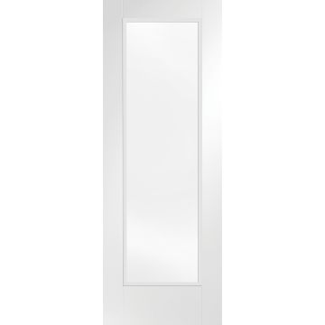 White Primed Internal Obscure Glazed Door: Type Pattern 10