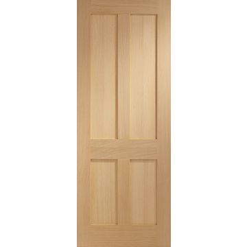 Internal Oak Veneer Door: Type Victorian Shaker 4 Panel