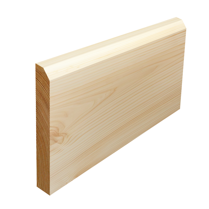 bevelled pine skirting board