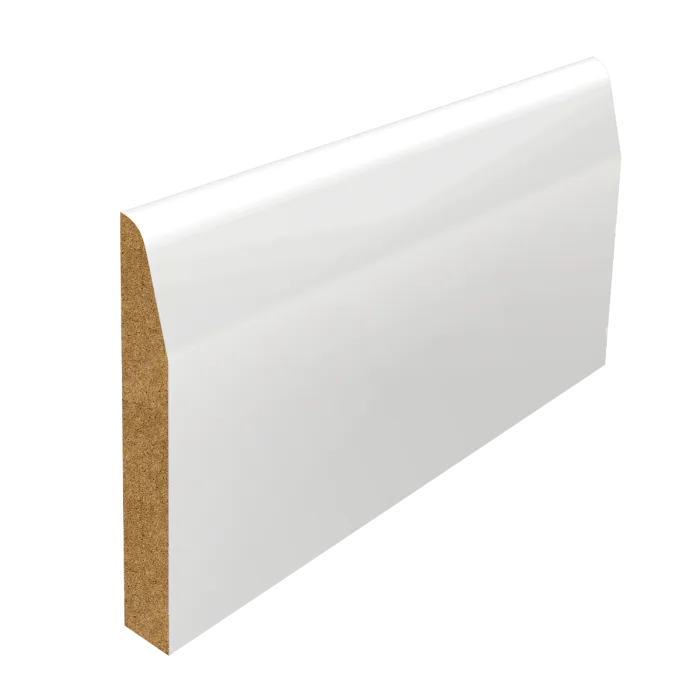 Chamfered & Round White Primed MDF Architrave