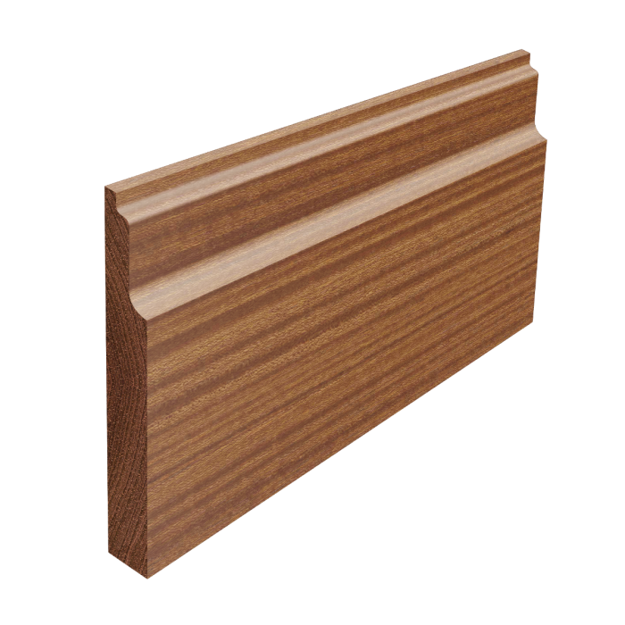 lambs tongue sapele skirting board