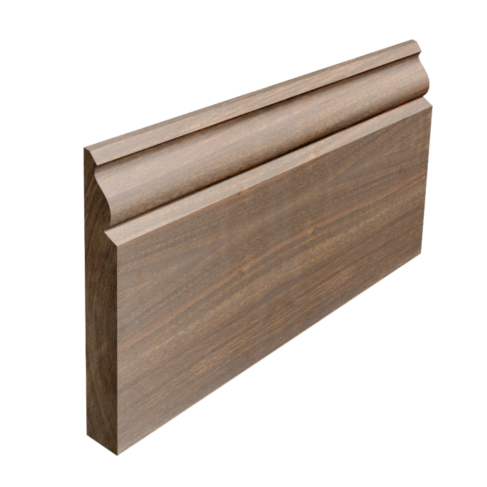 small ogee walnut skirting board
