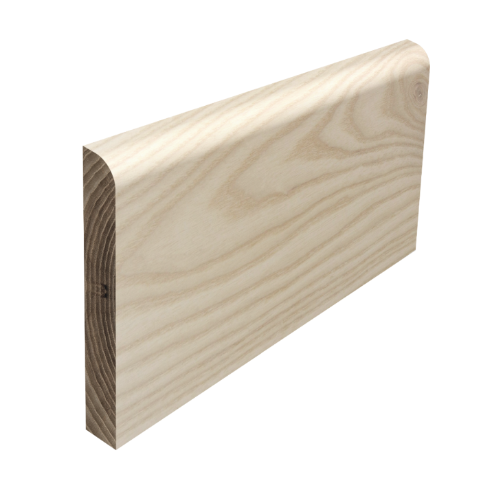 round one edge ash skirting board