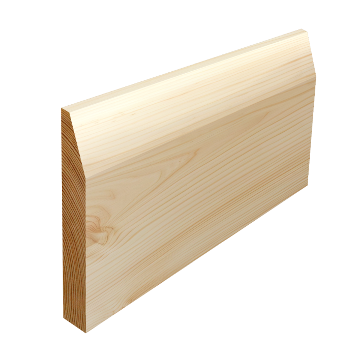 splayed pine skirting board