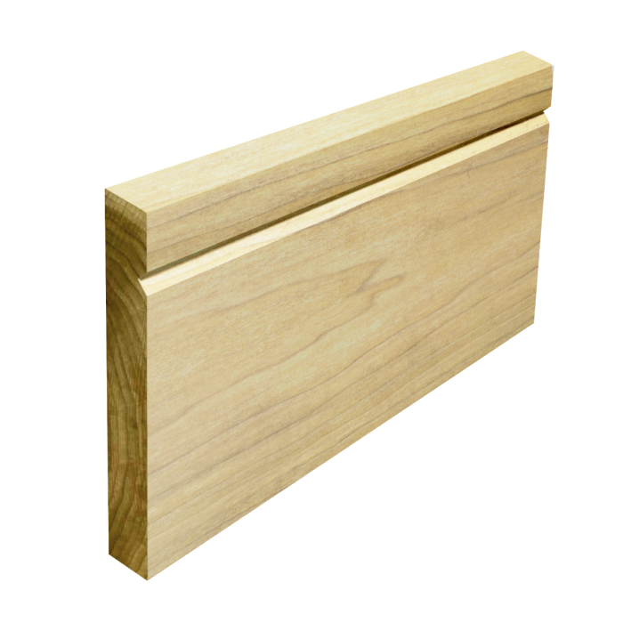 v splayed tulip wood skirting board