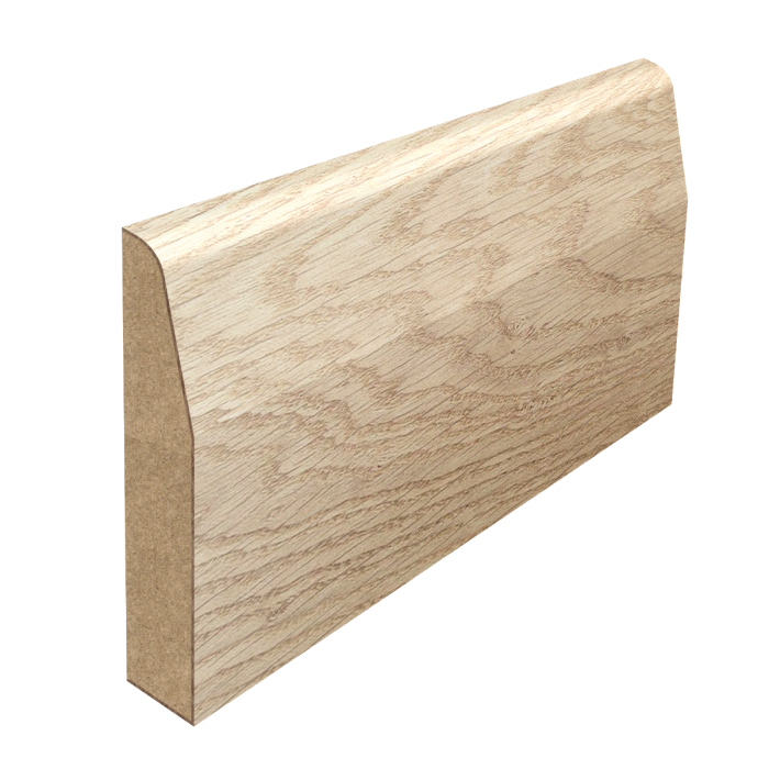 oak veneer skirting boards chamfered