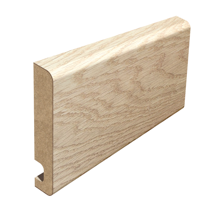 twice pencil round oak veneer skirting