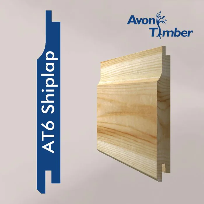 Larch Type AT6 Shiplap Cladding (Per Metre) 