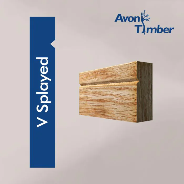 Solid Oak V Splayed Architrave (Per Metre) Solid Oak V Splayed Architrave (Per Metre)