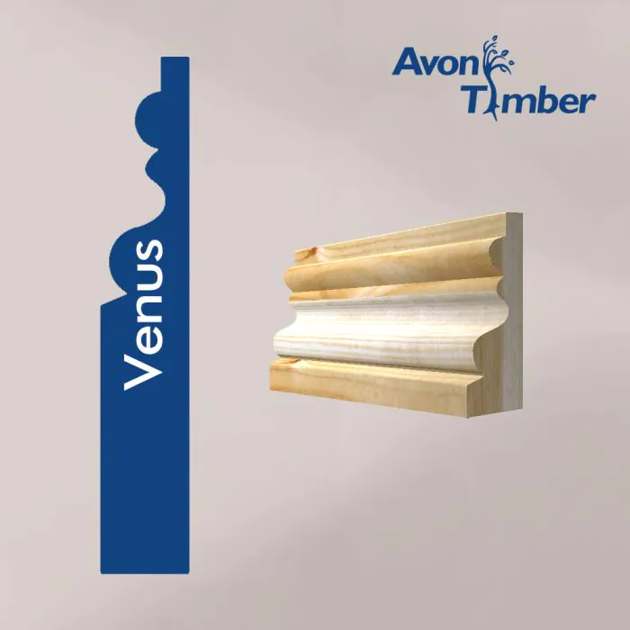 Solid Pine Venus Architrave (Per Metre) Solid Pine Venus Architrave (Per Metre)