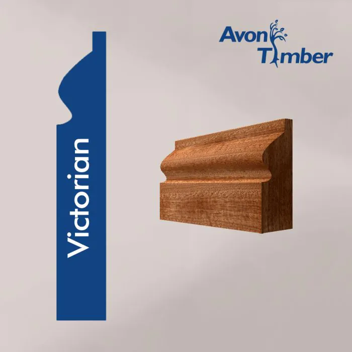 Solid Sapele Victorian Architrave (Per Metre) Solid Sapele Victorian Architrave (Per Metre)