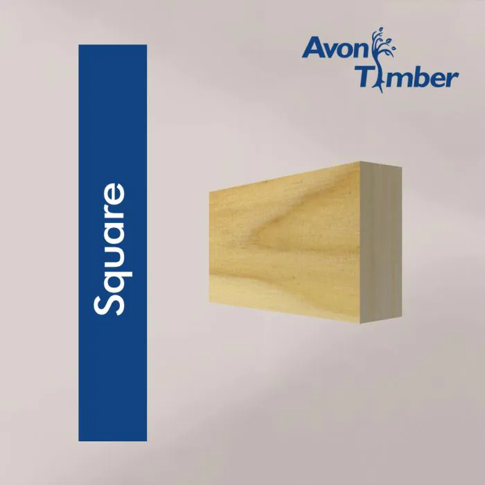 Solid Tulipwood Square Edge Architrave (Per Metre) Solid Tulipwood Square Edge Architrave (Per Metre)