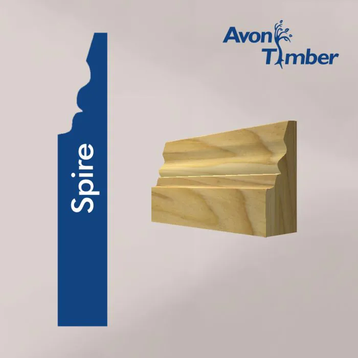 Solid Tulipwood Spire Architrave (Per Metre) Solid Tulipwood Spire Architrave (Per Metre)