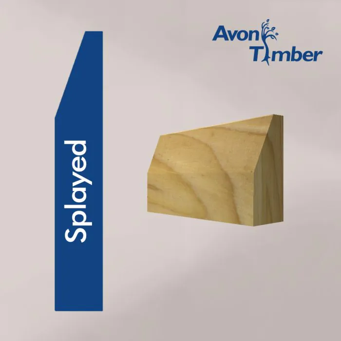 Solid Tulipwood Splayed Architrave (Per Metre) Solid Tulipwood Splayed Architrave (Per Metre)