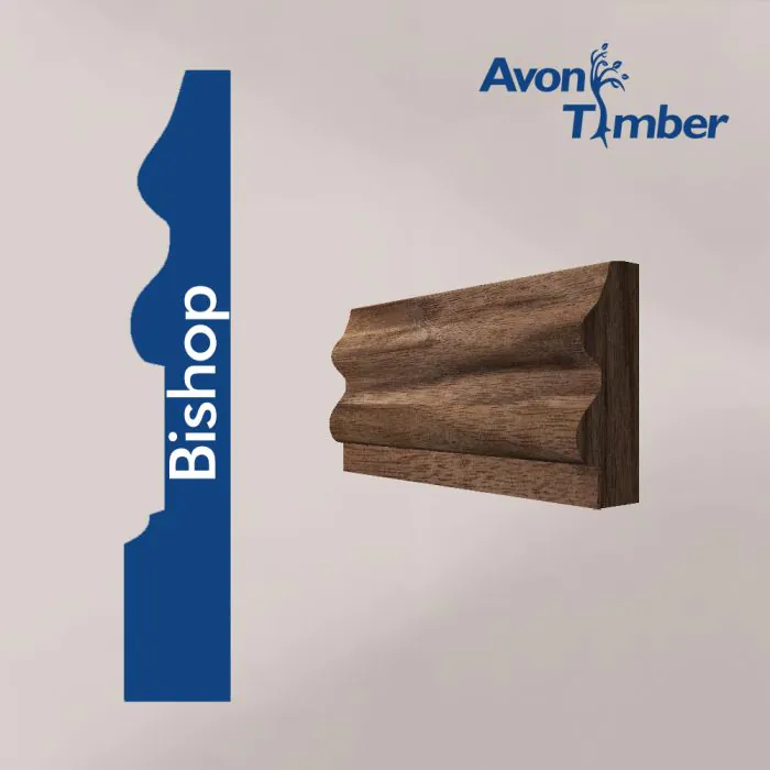 Solid American Black Walnut Bishop Architrave (Per Metre)