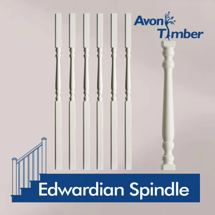 Benchmark White Primed Edwardian Spindle