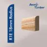 Solid American White Ash Pencil Round (18mm Radius) Architrave (Per Metre)