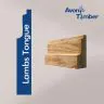 Solid Oak Lambs Tongue Architrave (Per Metre)