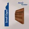 Solid Sapele Small Ogee Skirting (Per Metre)