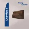 Solid American Black Walnut Chamfered Architrave (Per Metre)