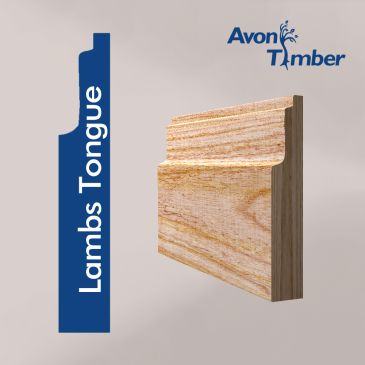 Solid American White Ash Lambs Tongue Skirting (Per Metre)