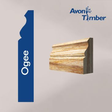 Solid American White Ash Ogee Architrave (Per Metre)