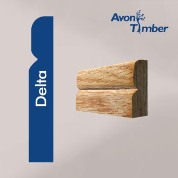 Solid Oak Delta Architrave (Per Metre)