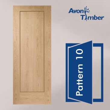 Oak Pre-finished Internal Door: Type Pattern 10