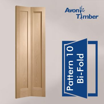 Oak Internal Door: Type Pattern 10 Bi-Fold