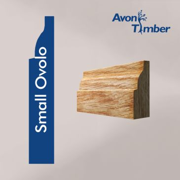 Solid American White Oak Small Ovolo Architrave (Per Metre)