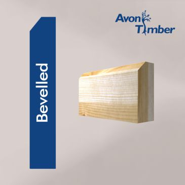 Solid Pine Bevelled Architrave (Per Metre)