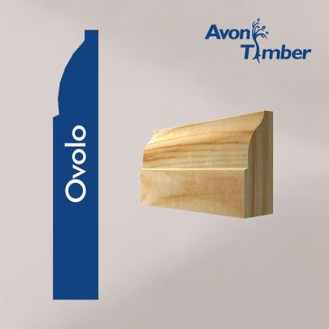 25x75mm Redwood Ovolo Architrave