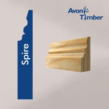 Solid Pine Spire Architrave (Per Metre)