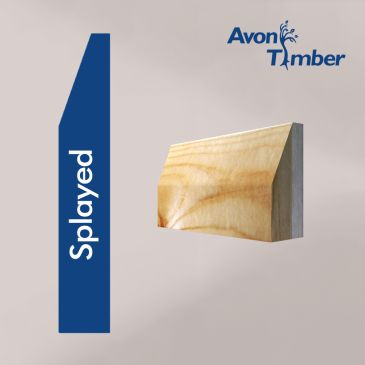 Solid Pine Splayed Architrave (Per Metre)