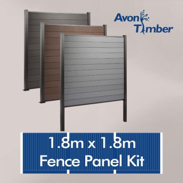 Saige Longlife Composite 1.8m x 1.8m Fence Panel Kit