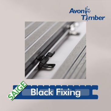 Black Saige Lifelong Decking Fixing Clips