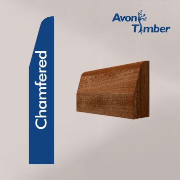 Solid Sapele Chamfered Architrave