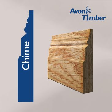 Chime Profile Solid Oak Skirting Board (Per Metre)