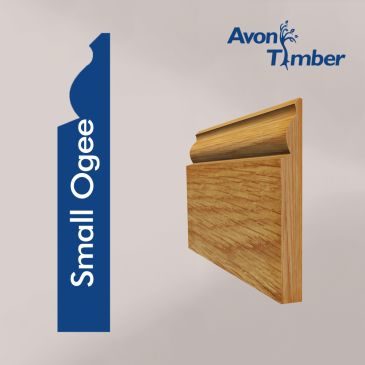 Solid Oak Small Ogee Skirting (Per Metre)