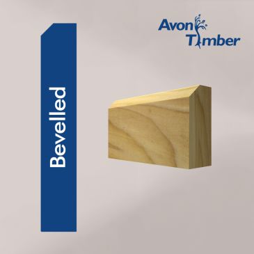 Solid Tulipwood Bevelled Architrave (Per Metre)