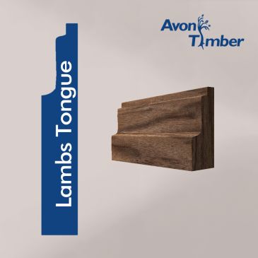 Solid American Black Walnut Lambs Tongue Architrave (Per Metre)