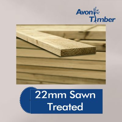 22mm Rough Sawn Timber Carcassing Green Treated